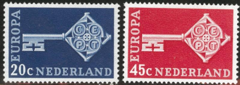 Netherlands Scott 452-3 MNH** 1968 Europa set