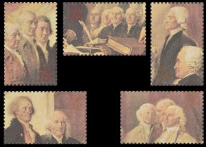 US 1687a-1687e 1687 The Declaration of Independence 18c set (5 stamps) MNH 1976