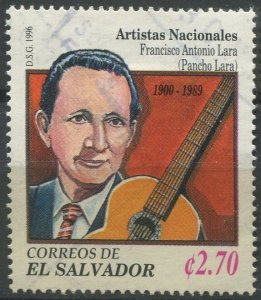 El Salvador Sc#1439 Used, 2.70col multi, Local Artists (1996)