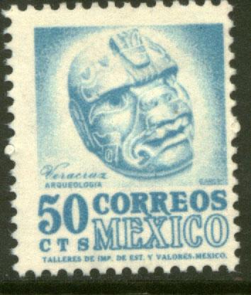 MEXICO 949, 50cents 1950 Definitive 3rd Printing wmk 350. MINT, NH. F-VF.