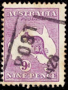 Australia 1915 Sc 50 'roo, 9d uvg