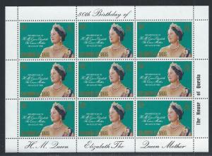 SOLOMON ISLANDS SC# 428 MINISHEET/9 VF/MNH 1980