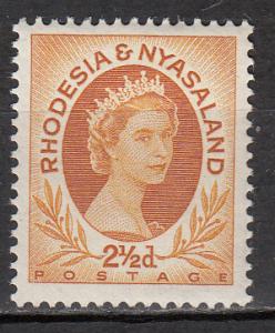 Rhodesia & Nyasaland - 1954 QEII2 1/2p Sc# 143B - MNH (7969)