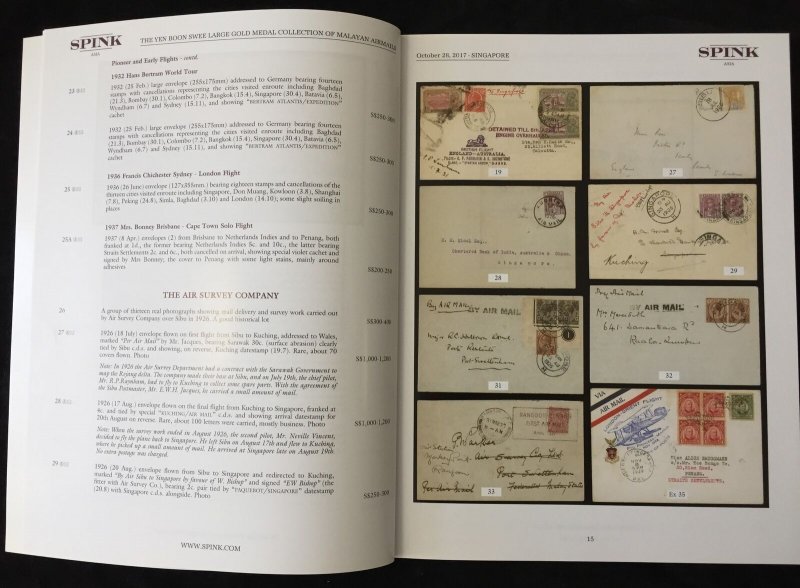 Commonwealth Special 3.3kg Papua Australia Air Spink Auction Catalogs(Apr1752