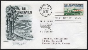 SC#1133 4¢ Soil Conservation Issue FDC: Artmaster (1959) Addressed