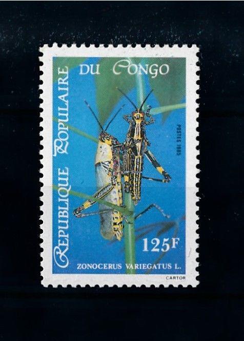 [70386] Congo Brazzaville 1985 Insects Grasshopper  MNH