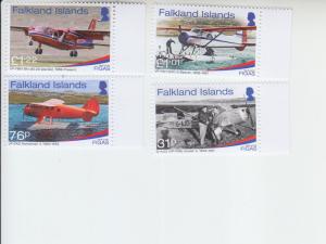 2018 Falkland Is FIGAS Aircraft (4)  (Scott 1236-39) MNH
