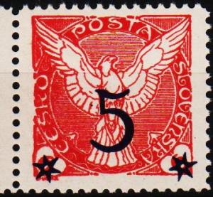 Czechoslovakia. 1925 5 on 6h S.G.N250 Unmounted Mint