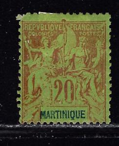 Martinique 42 Heavy hinged from 1892-1906 set 