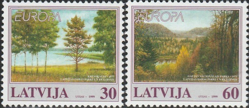 Latvia, #484-485  Unused  From 1999,  CV-$5.75