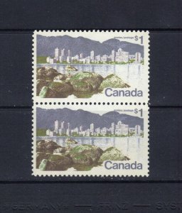 CANADA - 1972 - VANCOUVER SHORT $ FLAW - SCOTT 600ii - MNH