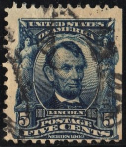 SC#304 5¢ Lincoln (1903) Used