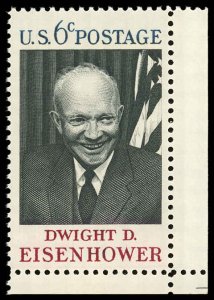 US Sc 1383 VF/MNH - 1969 6¢ Dwight D. Eisenhower - P.O. Fresh