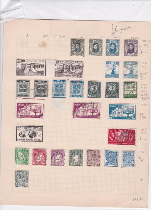 ireland mounted mint and used stamps ref r8615