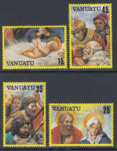Vanuatu 342-345 Christmas MNH VF