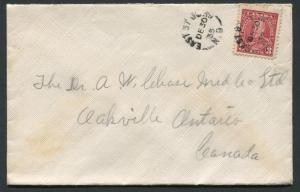 NEW BRUNSWICK SPLIT RING TOWN CANCEL COVER EAST ST JOHN