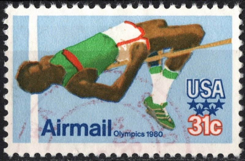 SC#C97 31¢ 1980 Olympics: High Jump Single (1979) Used