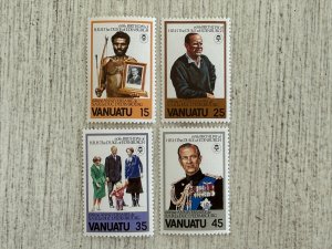 Vanuatu #304-307 MH, Duke of Edinburgh's 60th Birthday, 2024 SCV $1.00