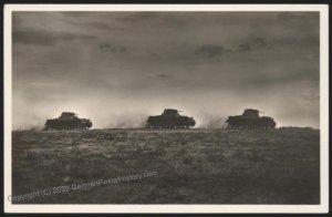 3rd Reich Panzer Tank 784 Hoffmann  RPPC USED 109471