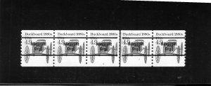 2124a Buckboard, MNH PNC/5 w/line (#6) precancel