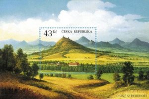 Czech Republic 2009 MNH Stamps Souvenir Sheet Scott 3427 Landscape Mountains Art