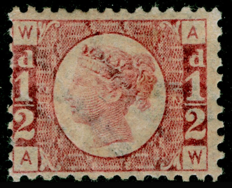 SG48, ½d rose-red plate 12, M MINT. Cat £120. AW