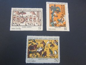 Vietnam 1972 Sc 653-4,656 FU