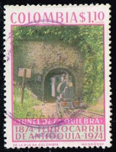 Colombia #824 Training Exiting Tunnel; Used (0.25)