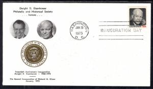 US Richard Nixon 2nd Term Inauguration Eisenhower Philatelic Society Cover