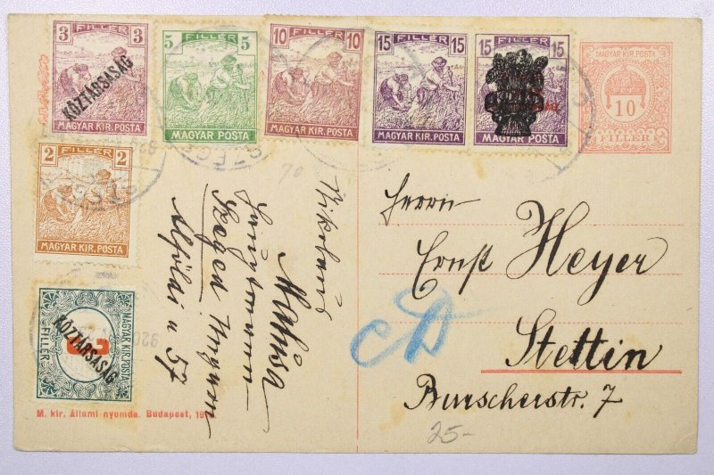 Hungary 1920 Uprated Postal Card / Better Issues - L39258