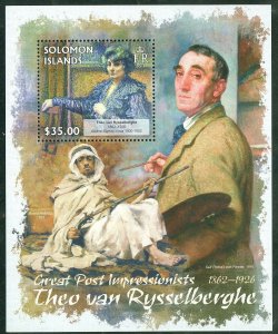 SOLOMON ISLANDS 2013 GREAT IMPRESSIONISTS THEO van RYSSELBERGHE  S/SHEET MINT NH