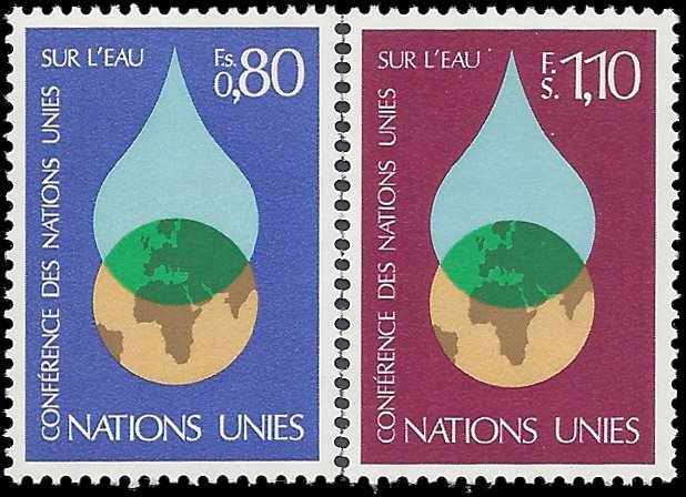 UN Geneva 1977 #65-66 Mint NH