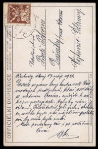 Czech Legion in France 1921 WWI Patriotic Card G90286