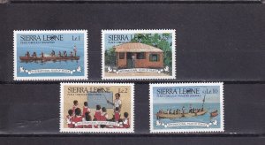 SA04 Sierra Leone 1986 International Year of peace mint stamps