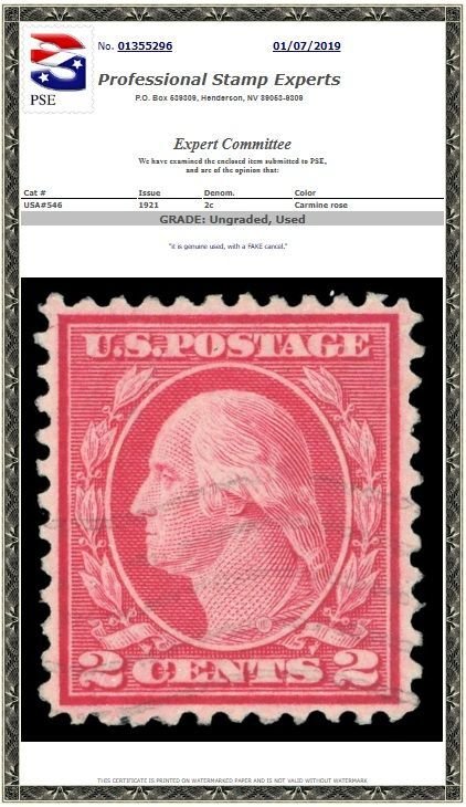 U.S. #546 Used