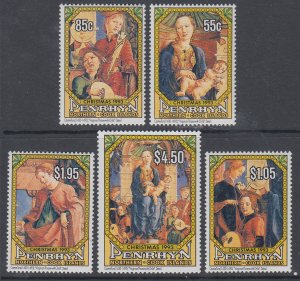 Penrhyn Island 436-439 Christmas MNH VF