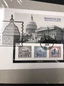 US #4075 WASHINGTON 2006 WORLD PHILATELIC EXHIBITION Souvenir First Day Cover