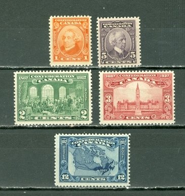 CANADA 1927 CONFEDERATION #141-145 SET MNH...$60.00