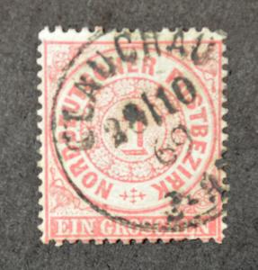 N. German Confederation, Scott #16, cancelled