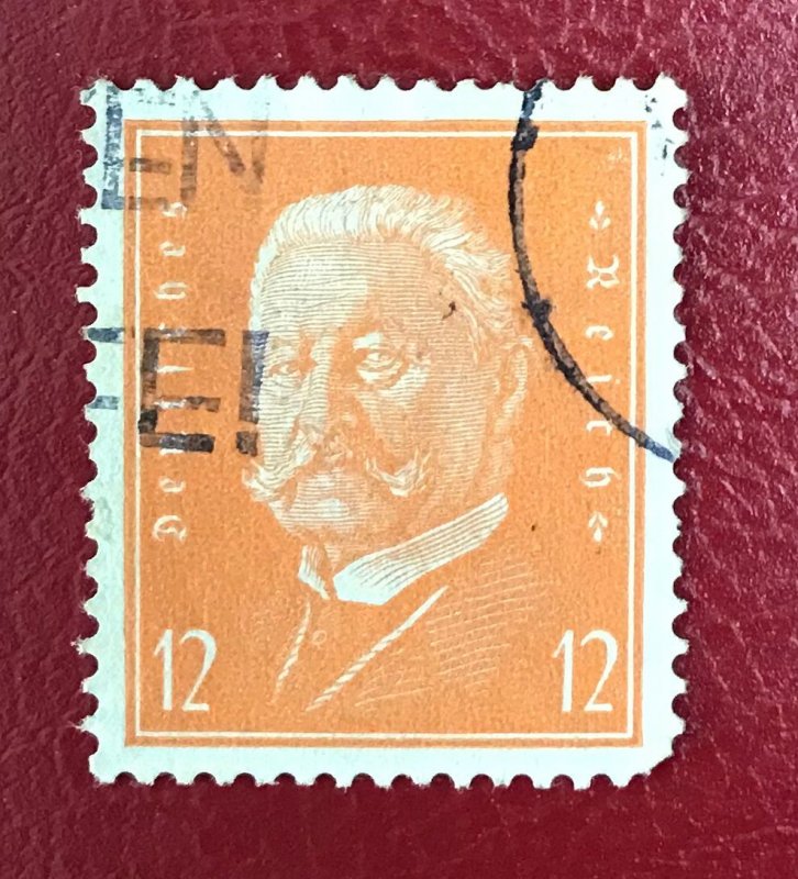 1928-32 Germany Sc 373 used 12pf Pres. Paul von Hindenburg Cv.70 Lot 3193