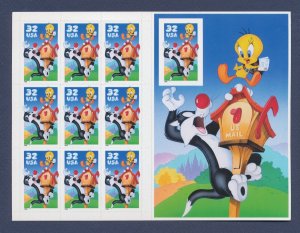 USA 3205 - 32 cents  Sylvester and Tweety  S/S - MNH - 1998