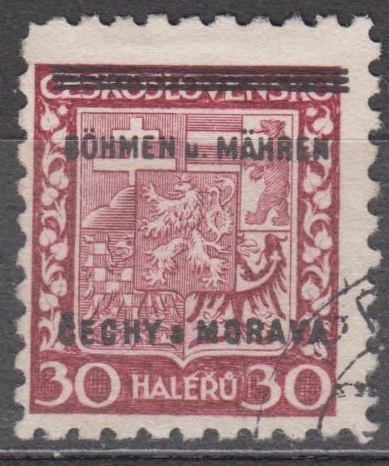 Bohemia & Moravia Scott #5 1939 Used