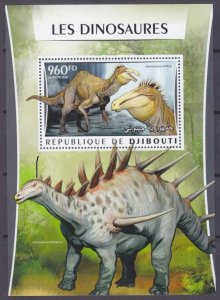 2016 Djibouti 1043/B211 Dinosaurs 12,00 €