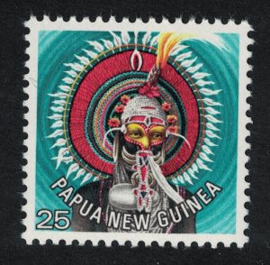 Papua NG Haus Tambaran dancer 25c 1978 MNH SC#450 SG#323