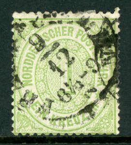 Germany 1869 North German Conf 1k Green Perf 13½x14 Scott # 19 Mint T763 ⭐⭐⭐⭐⭐⭐