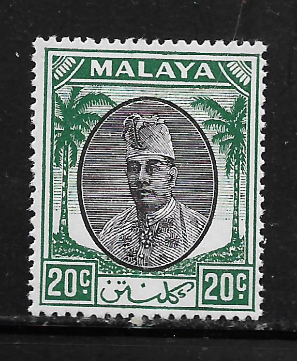 MALAYA-SELANGOR , 58, MINT HINGED,  SULTAN IBRAHIM