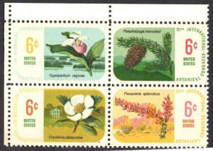 United States #1379a MINT Block of four NH OG really nice-looking set.