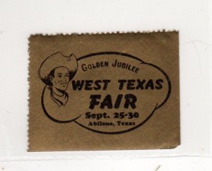 USA Advertising - Golden Jubilee West Texas Fair, Abilene Texas, Undated -  MNH