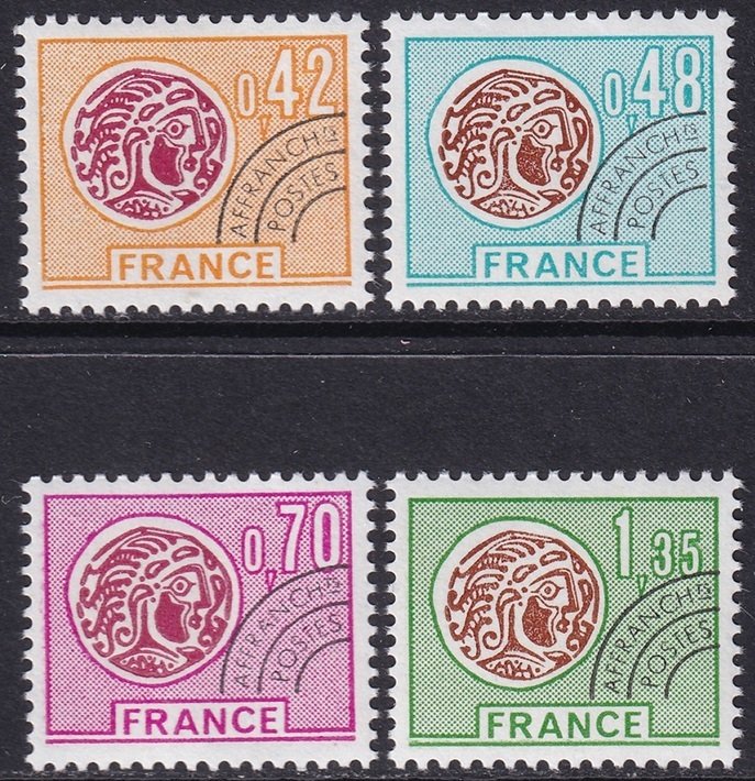 France 1975 Sc 1421-4 precancelled set MNH**