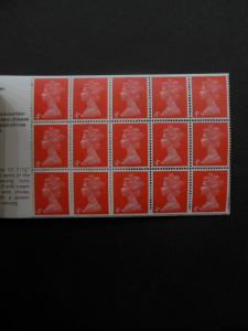 GREAT BRITAIN : 1969. Stanley Gibbons #ZP1 Fresh & VF MNH Stapled Cooks Booklet.